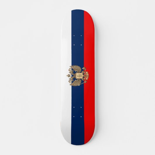 Russische vlag persoonlijk skateboard (Voorkant)