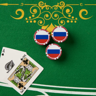 Russische vlag poker chips