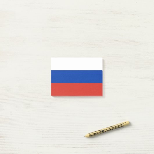 Russische vlag post-it® notes (Op bureau)