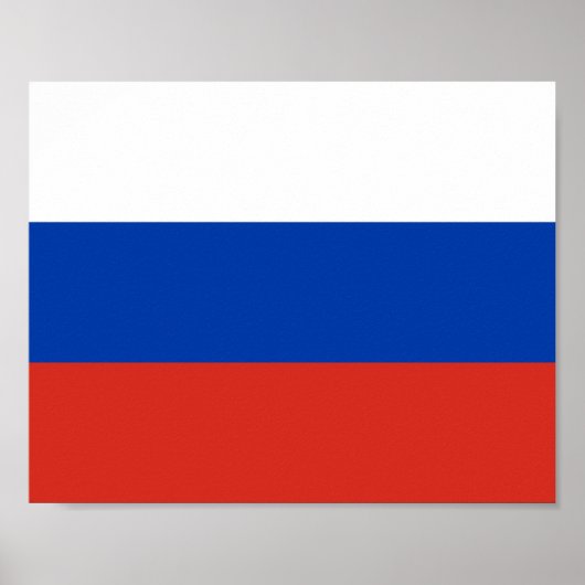 Russische vlag poster (Voorkant)