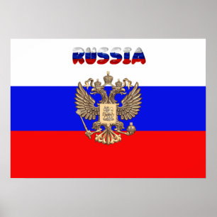 Russische vlag poster