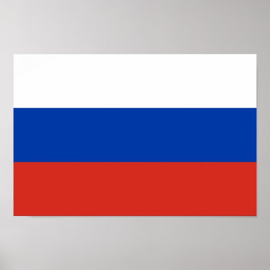 Russische vlag poster (Voorkant)
