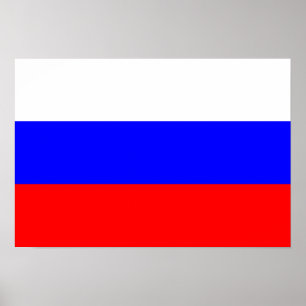 Russische vlag poster