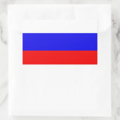 Russische vlag rechthoekige sticker (Tas)
