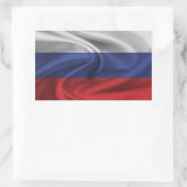 Russische vlag rechthoekige sticker (Tas)