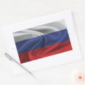 Russische vlag rechthoekige sticker (Envelop)