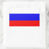 Russische vlag rechthoekige sticker (Tas)