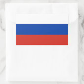 Russische vlag rechthoekige sticker (Tas)