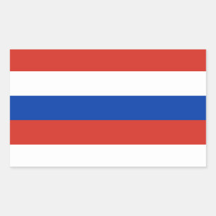 Russische vlag rechthoekige sticker