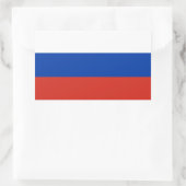 Russische vlag rechthoekige sticker (Tas)