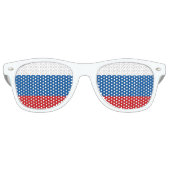 Russische vlag retro zonnebril (Voorkant)