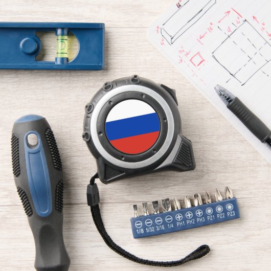 Russische vlag rolmaat (Workshop)