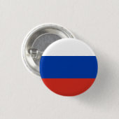 Russische vlag ronde button 3,2 cm (Voorkant /achterkant)