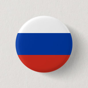 Russische vlag ronde button 3,2 cm