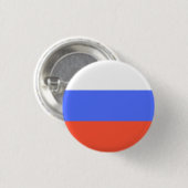 Russische vlag ronde button 3,2 cm (Voorkant /achterkant)