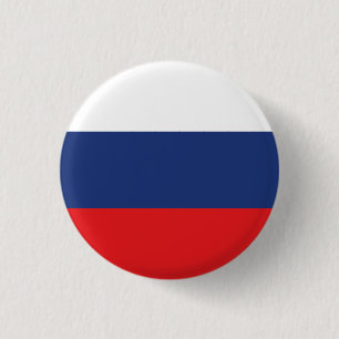 Russische vlag ronde button 3,2 cm