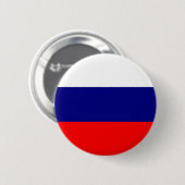 Russische vlag ronde button 5,7 cm (Voorkant /achterkant)