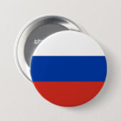 Russische vlag ronde button 7,6 cm (Voorkant /achterkant)