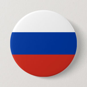 Russische vlag ronde button 7,6 cm