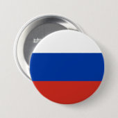 Russische vlag ronde button 7,6 cm (Voorkant /achterkant)