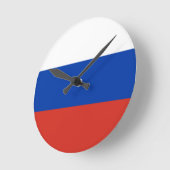 Russische vlag ronde klok (Hoek)