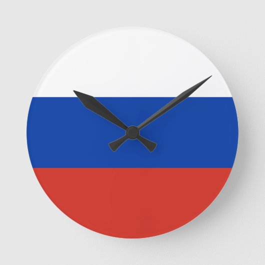 Russische vlag ronde klok (Voorkant)