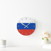Russische vlag ronde klok (Huis)