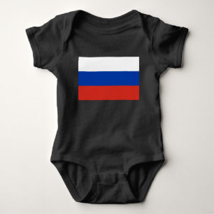 Russische vlag (Rusland) Baby-badpak Romper