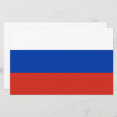 Russische vlag (Rusland) Briefpapier (Voorkant / Achterkant)