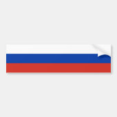 Russische vlag (Rusland) Bumpersticker (Voorkant)