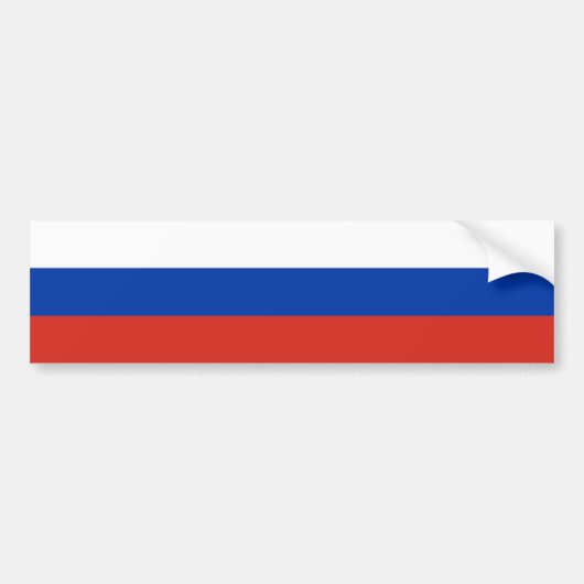 Russische vlag (Rusland) Bumpersticker (Voorkant)