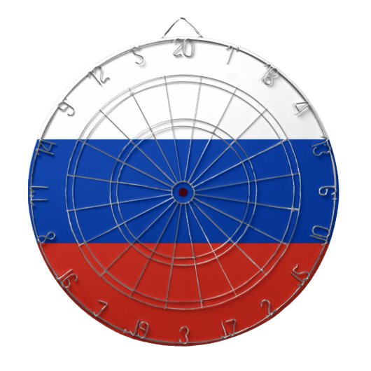 Russische vlag (Rusland) Dartbord (Voorkant)