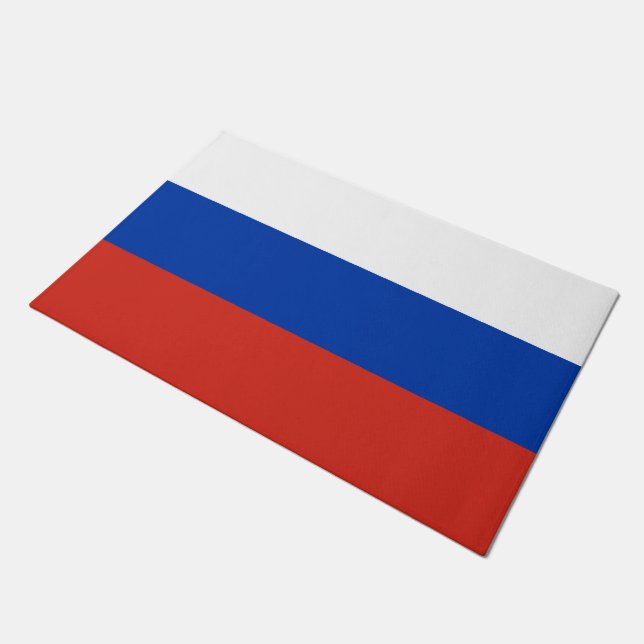 Russische vlag (Rusland) Deurmat (Schuin)