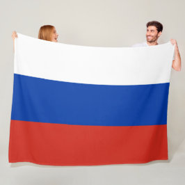 Russische vlag (Rusland) Fleece Deken