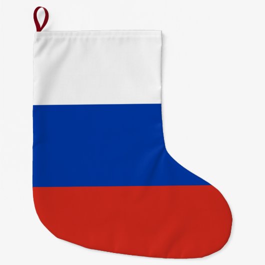 Russische vlag (Rusland) Grote Kerstsok (Voorkant)