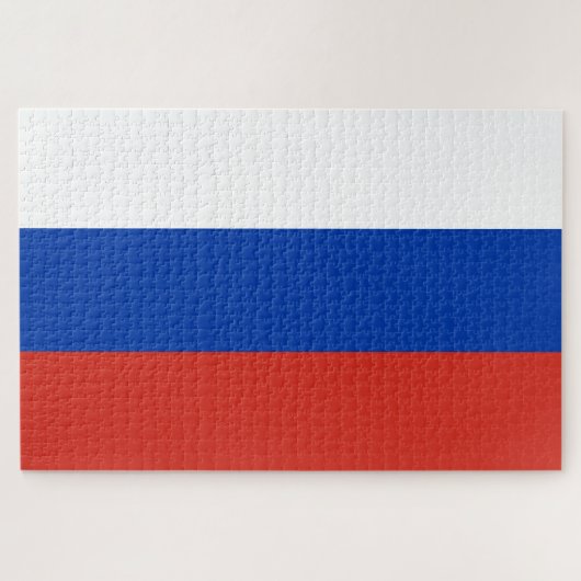 Russische vlag (Rusland) Legpuzzel (Horizontaal)