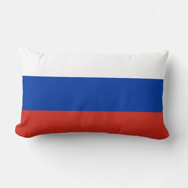 Russische vlag (Rusland) Lumbar Pillow Kussen (Voorkant)