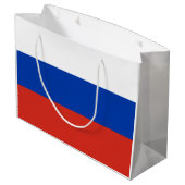 Russische vlag (Rusland) Middelgrote Gift Bag Groot Cadeauzakje (Achterkant Gekanteld)