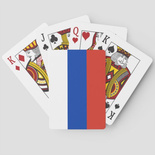Russische vlag (Rusland) Pokerkaarten (Achterkant)