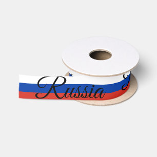 Russische vlag & Rusland reizen, vakantie / sport Satijnen Lint