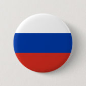 Russische vlag (Rusland) Ronde Button 5,7 Cm (Voorkant)