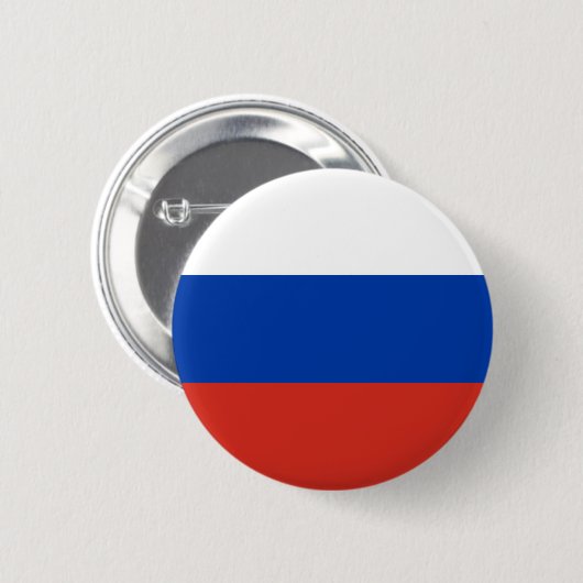 Russische vlag (Rusland) Ronde Button 5,7 Cm (Voorkant /achterkant)