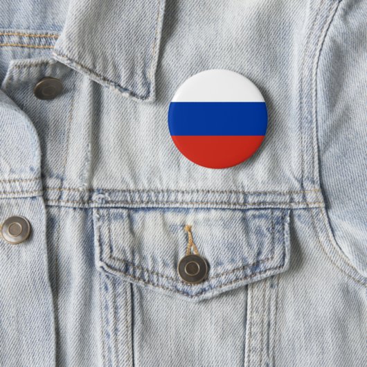 Russische vlag (Rusland) Ronde Button 5,7 Cm (In situ)