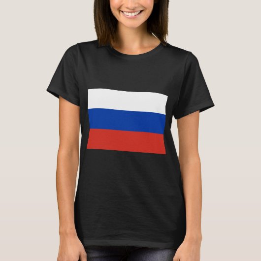 Russische vlag (Rusland) T-Shirt (Voorkant)