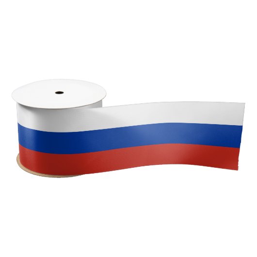 Russische vlag satijnen lint (Spoel)