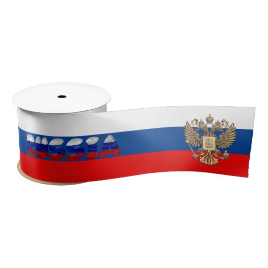 Russische vlag satijnen lint (Spoel)