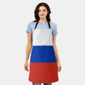 Russische vlag schort (Gedragen)