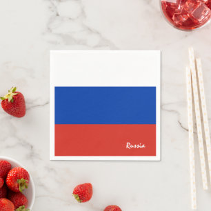 Russische vlag servetten, Rusland feest / sportfan Servet