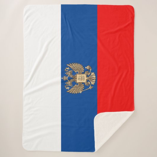 Russische vlag sherpa deken (Voorkant)