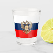 Russische vlag shot glas (Voorkant)